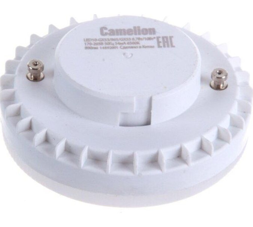 CAMELION (13616) LED10-GX53/865/10Вт/6500К