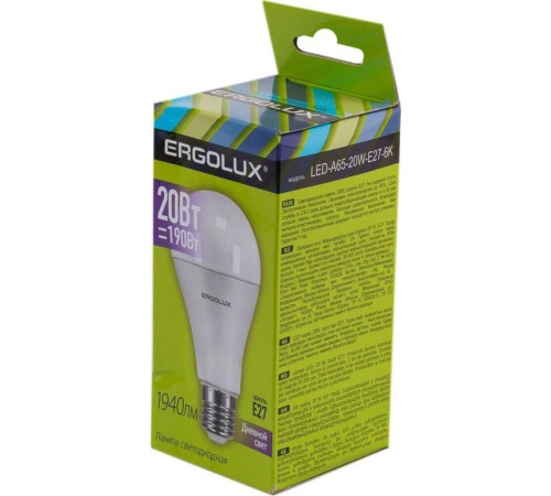 ERGOLUX (14228) LED-A65-25W-E27-6K