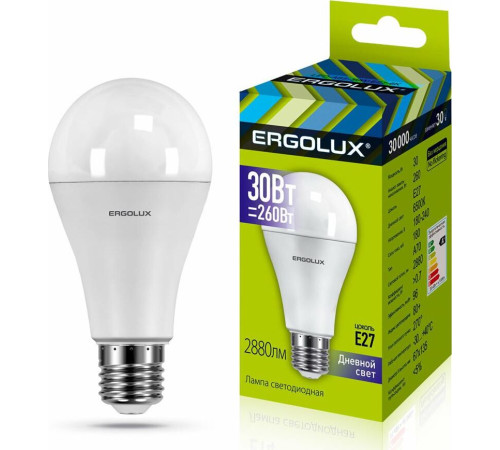 ERGOLUX (14230) LED-A70-30W-E27-6K