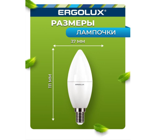 ERGOLUX (13618) LED-C35-11W-E14-3K