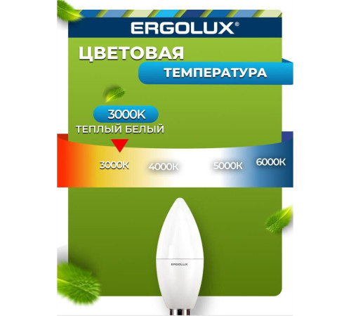 ERGOLUX (13618) LED-C35-11W-E14-3K