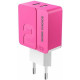 MORE CHOICE (4627151191775) NC46a 2USB 2.4A для Type-C 1м Pink