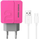 MORE CHOICE (4627151191775) NC46a 2USB 2.4A для Type-C 1м Pink