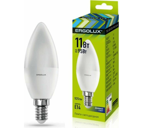 ERGOLUX (13620) LED-C35-11W-E14-6K