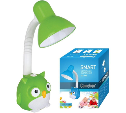 CAMELION (12604) KD-380 C05 40Вт/E27 зелёный Сова