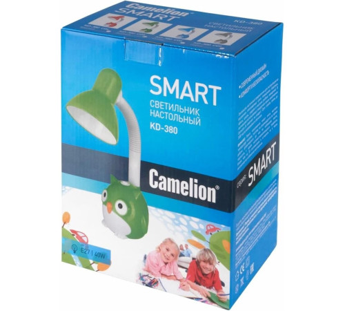 CAMELION (12604) KD-380 C05 40Вт/E27 зелёный Сова