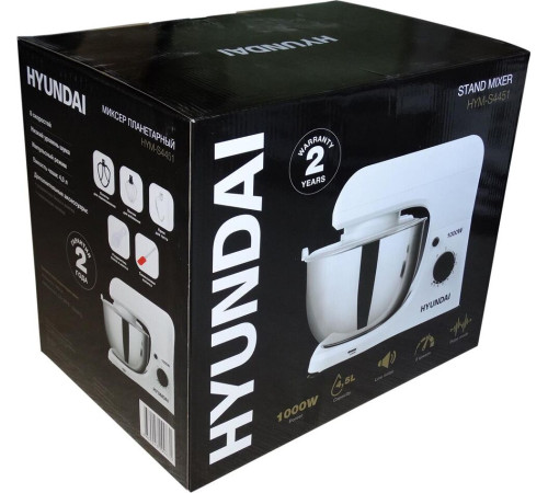 HYUNDAI HYM-S4451 1000Вт белый/черный