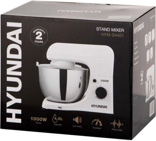 HYUNDAI HYM-S4451 1000Вт белый/черный