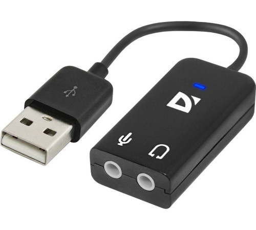 DEFENDER (63002) Внешняя USB звуковая карта AUDIO USB