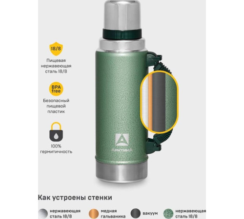 АРКТИКА 1.25 л, 106-1250P (зеленый)