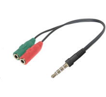 DEFENDER (63012) HEADSET JACK 2*3.5JACK-3.5 4PIN JACK 0,15м
