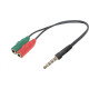 DEFENDER (63012) HEADSET JACK 2*3.5JACK-3.5 4PIN JACK 0,15м