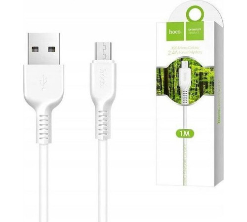 HOCO (6957531068839) X20 USB (m)-microUSB (m) 1.0м - белый