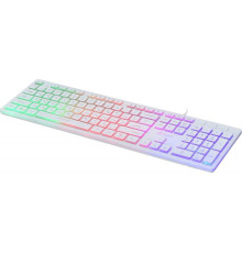 Клавиатура ОКЛИК 550ML белый USB slim Multimedia LED