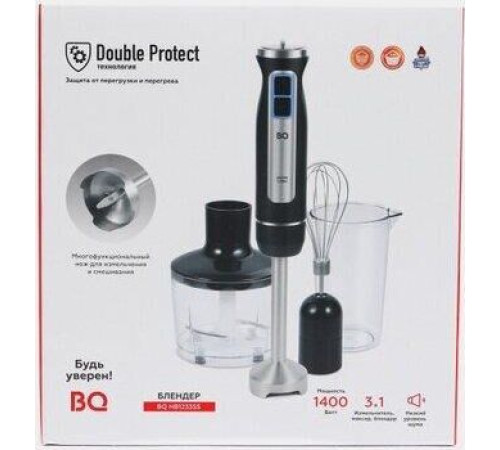 BQ-HB1233SS BLACK-STEEL (Черный-Стальной)