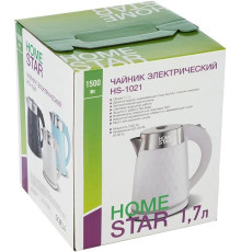 HOMESTAR HS-1021 (1,7 л) белый, двойной корпус