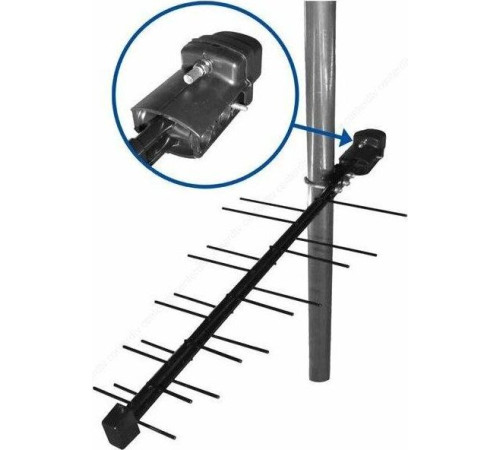 ДЕЛЬТА Н111А.02F 12V б/к (активная, DVB-T2, 27,5 дБ, пакет)
