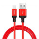 HOCO (6957531062912) X14 USB (m)-microUSB (m) 2.0м - красный/черный