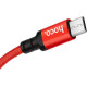 HOCO (6957531062912) X14 USB (m)-microUSB (m) 2.0м - красный/черный
