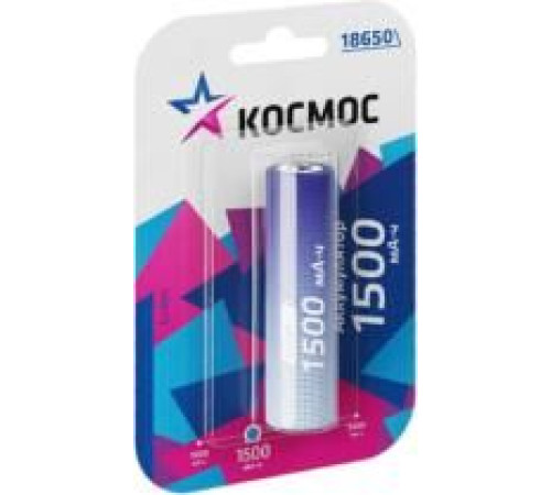 КОСМОС KOC18650LI-ION15UBL1
