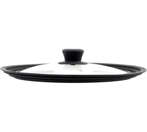 TIMA Крышка стеклян. с силикон/обод на 3 размера 18-20-22 черная 48182022BL