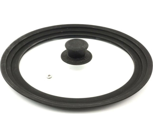 TIMA Крышка стеклян. с силикон/обод на 3 размера 18-20-22 черная 48182022BL