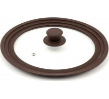 TIMA Крышка стеклян. с силикон/обод на 3 размера 18-20-22 коричневая 48182022BR