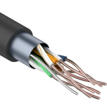 Витая пара REXANT (01-0146) КАБЕЛЬ ВИТАЯ ПАРА F/UTP, КАТЕГОРИЯ 5E, PE, 4PR, 24AWG, ВНЕШНИЙ, ЧЕРНЫЙ