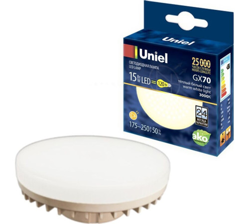 UNIEL (UL-00006782) LED-GX70-15W/3000K/GX70/FR PLZ01WH