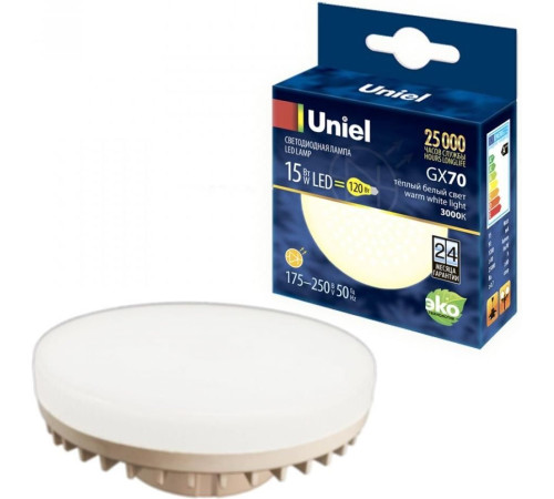 UNIEL (UL-00006782) LED-GX70-15W/3000K/GX70/FR PLZ01WH