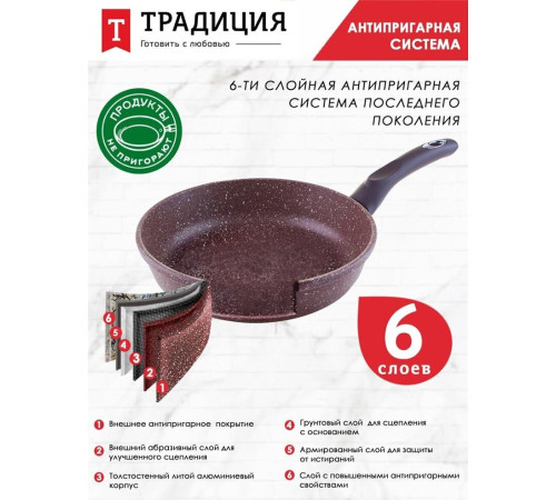 ТРАДИЦИЯ ТД2205 а/пр литая 20см съемн/руч Доломит