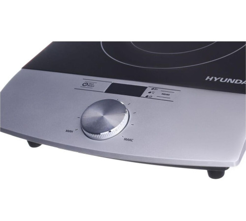 HYUNDAI HYC-0102 серебристый/черный стеклокерамика (настольная)