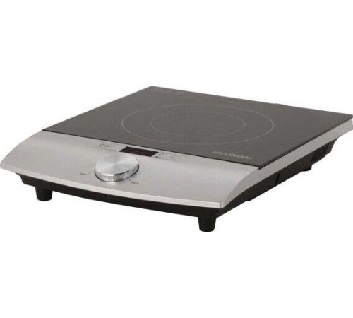 HYUNDAI HYC-0102 серебристый/черный стеклокерамика (настольная)