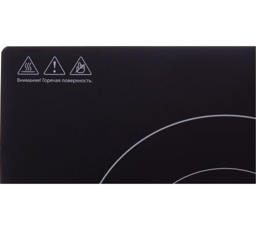 HYUNDAI HYC-0102 серебристый/черный стеклокерамика (настольная)