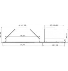 ELIKOR 52П-400-П3Д белый/белый врезной блок