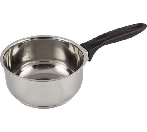 MALLONY Ковш Mestolo-14 из нерж стали с бакел ручкой, зерк полировка, объем 1 л, диа 14 см, капсулир дно (985946)