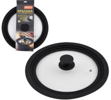 MALLONY Крышка универсальная CAPPELLO, мультиразмер: 24/26/28см, из закал стекла, с сил ободком (003581)