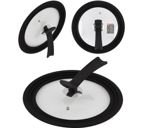 MALLONY VETRO-SPECIAL, мультиразмер: 24/26/28см, из закал стекла с рукояткой soft-touch (007421)