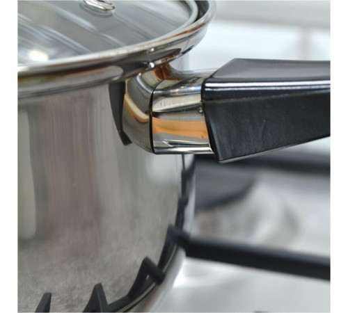 MALLONY Ковш с крышкой BAK, объем 1,9 л, из нерж.стали и с бакелитовой ручкой (009356)