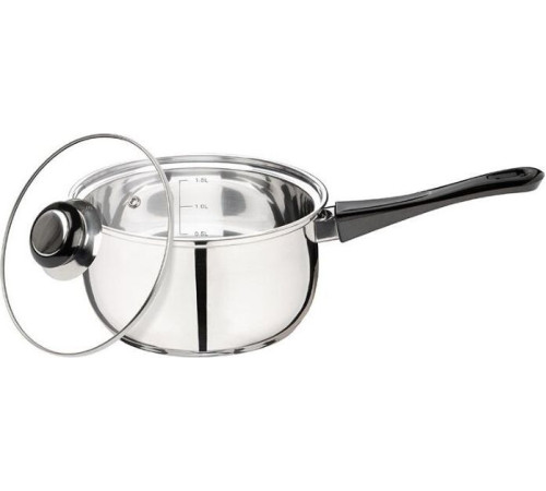 MALLONY Ковш с крышкой BAK, объем 1,9 л, из нерж.стали и с бакелитовой ручкой (009356)