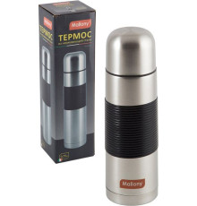 MALLONY Термос из нерж. стали с силиконовыми вставками NUOVO, 0,75 л (005233)