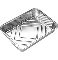 MALLONY Форма для выпечки, LAMINA, размер: 22*16*3,5 см, из алюм фольги, прямоугольная, одноразовая (104356)
