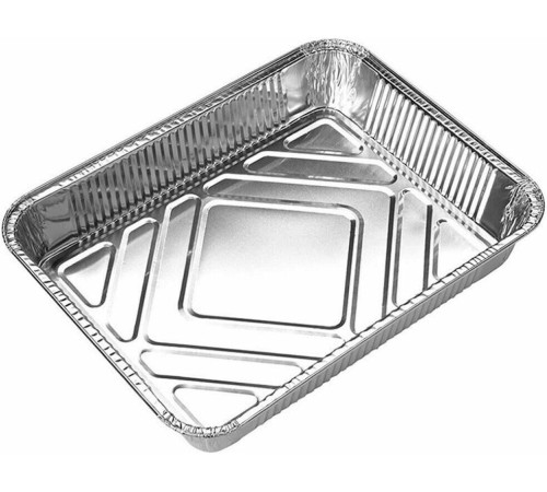 MALLONY Форма для выпечки, LAMINA, размер: 22*16*3,5 см, из алюм фольги, прямоугольная, одноразовая (104356)