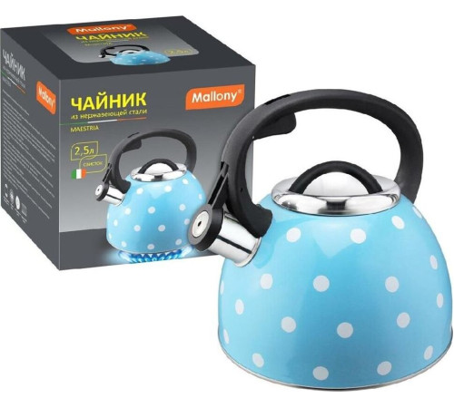 MALLONY Чайник из нерж стали со свистком 