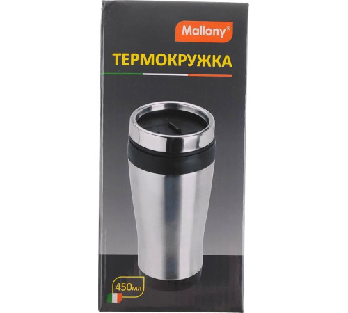 MALLONY Термокружка в корпусе из нерж. стали FELICITA, 450 мл (074038)