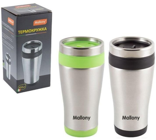 MALLONY Термокружка в корпусе из нерж. стали FELICITA, 450 мл (074038)