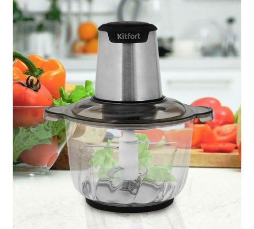 Измельчитель KITFORT КТ-3012 серебристый