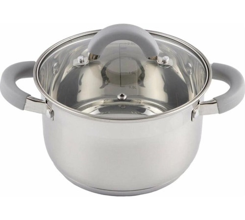 MALLONY Кастрюля Felicita, объем 2 л, из нерж стали с крышкой (009386)