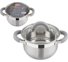 MALLONY Кастрюля Felicita, объем 2 л, из нерж стали с крышкой (009386)