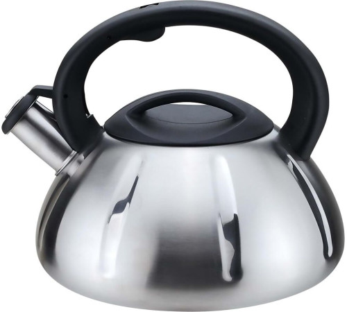 MALLONY Чайник из нерж. стали MAL-066, 3 литра, цельнометаллический, матовый,со свистком (910086)